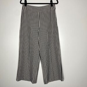 New Express Striped High Rise Wide Leg Culotte Pant Women's Size 10